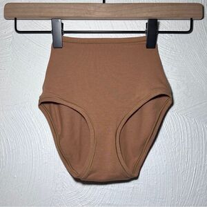SKIMS Cotton Jersey Full Brief in Camel